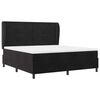vidaXL Cama Box com colch&atilde;o com cabeceira Preto 200 x 180 cm Poli&eacute;ster