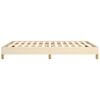 vidaXL Estrutura de cama sem colch&atilde;o 140x190 cm tecido cor creme