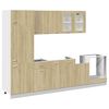 vidaXL Conjunto m&oacute;veis de cozinha &ldquo;Lyon&rdquo; 8 pcs carvalho sonoma