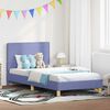 vidaXL Estrutura de Cama Infantil com Cabeceira Azul Jeans 90 x 190 cm
