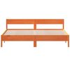 vidaXL Cama sem colch&atilde;o 200x200 cm pinho maci&ccedil;o castanho-mel