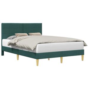 vidaXL Estrutura da Cama Cinzento-Escuro 137 x 190 cm Tecido
