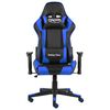 vidaXL Cadeira de gaming girat&oacute;ria PVC azul
