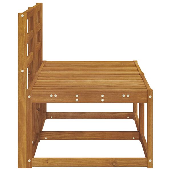 vidaXL 2 Pe&ccedil;a Sof&aacute; M&eacute;dio Externo Madeira S&oacute;lida de Ac&aacute;cia Natural