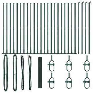 vidaXL Poste de Cerca Verde