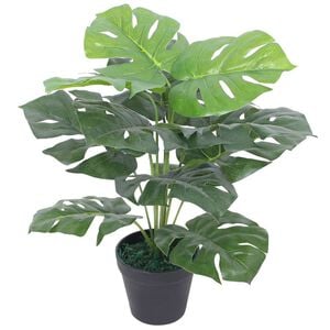 vidaXL Planta costela-de-ad&atilde;o artificial com vaso 45 cm verde