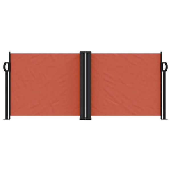 vidaXL Toldo lateral retr&aacute;til 100x1000 cm terracotta