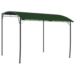 vidaXL Gazebo 3 x 3 x 2,55 m Verde A&ccedil;o revestido a p&oacute; e tecido 180 gsm