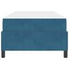 vidaXL Estrutura da Cama com colch&atilde;o Azul Escuro 80 x 200 cm tecido