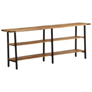 vidaXL Mesa consola 180x35x70 cm madeira de mangueira maci&ccedil;a