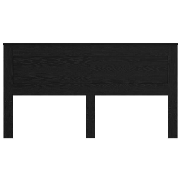 vidaXL Cabeceira Carvalho Preto 200 cm Madeira processada