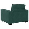 vidaXL Poltrona 100x78x84 cm veludo verde-escuro