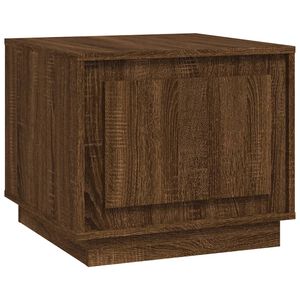 vidaXL Mesa de centro 51x50x44 cm derivados madeira carvalho castanho