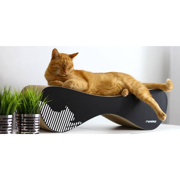 MyKotty Arranhador para gatos VIGO 71x25x21 cm preto 3086