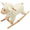 vidaXL Animal de baloi&ccedil;ar ovelha em pel&uacute;cia 78x34x58 cm branco