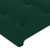 vidaXL Cama box spring c/ colch&atilde;o/LED 100x200 cm veludo verde-escuro