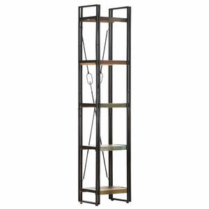 vidaXL Estante c/ 5 prateleiras 40x30x180 cm madeira recuperada maci&ccedil;a