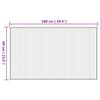 vidaXL Tapete retangular 60x100 cm bambu cor natural