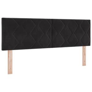 vidaXL Cabeceira Preto 144 cm Veludo