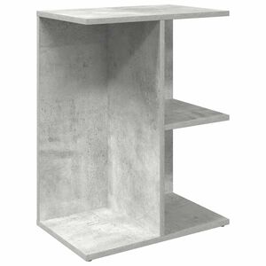 vidaXL Mesa cabeceira 46,5x29x61 cm derivados madeira cinzento-cimento