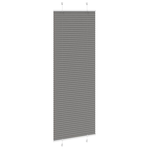 vidaXL Antracite Plissada Cega 80x200 cm Largura Tecido 79,4 cm