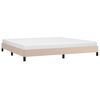 vidaXL Estrutura de cama 200x200 cm couro artificial cappuccino