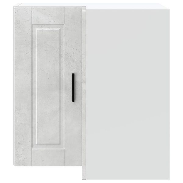 vidaXL Arm&aacute;rio canto parede cozinha Porto madeira cinzento cimento