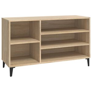 vidaXL Sapateira 102x36x60 cm derivados de madeira carvalho sonoma