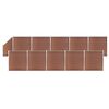 vidaXL Painel veda&ccedil;&atilde;o WPC 10 quadrados+1 inclinado 1830x186cm castanho