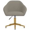 vidaXL Cadeira de jantar girat&oacute;ria veludo cinzento-claro