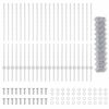 vidaXL Cerca com Poste Prateado 1,2 x 25 m A&ccedil;o