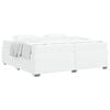 vidaXL Estrutura da Cama Branco 200 x 200 cm tecido