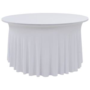 vidaXL Capa extens&iacute;vel para mesa c/ camilha 2 pcs 120x74 cm branco