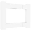vidaXL Conjunto m&oacute;veis de TV 8 pcs madeira processada branco
