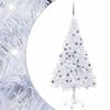 vidaXL &Aacute;rvore de Natal artificial pr&eacute;-iluminada + bolas 380 ramos