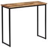 vidaXL Mesa consola em teca reciclada maci&ccedil;a 90x30x76 cm