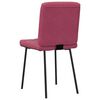 vidaXL Cadeiras de jantar 4 pcs veludo vermelho tinto