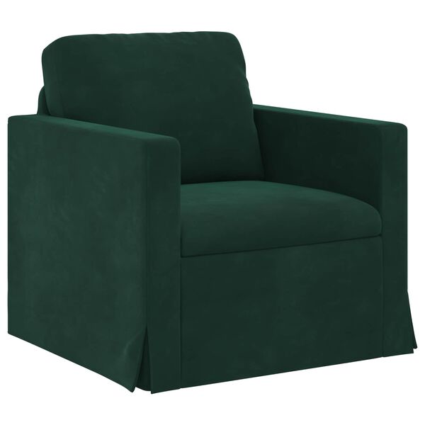 vidaXL Sof&aacute; Verde Escuro Dimens&otilde;es gerais: 78 x 78 x 80 cm (L x P x A)