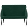 vidaXL Banco 110x76x80 cm veludo verde-escuro