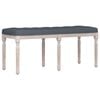 vidaXL Banco 110x40x49 cm veludo cinzento-escuro