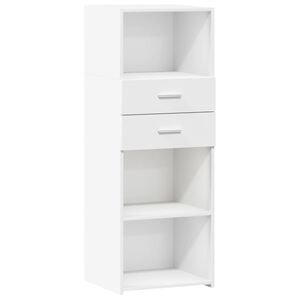 vidaXL Arm&aacute;rio alto 45x42,5x124 cm derivados de madeira branco
