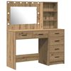 vidaXL Mesa de vestir 2 pcs Castanho 78.5 x 41 x 135 cm