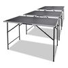 vidaXL Mesas de campismo/trabalho 3 pcs dobr&aacute;veis