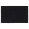 vidaXL Tapete de porta 50x80 cm fibra de coco tufada preto