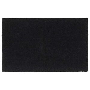 vidaXL Tapete de porta 50x80 cm fibra de coco tufada preto