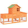vidaXL Coelheira 170x63x113 cm pinho maci&ccedil;o castanho