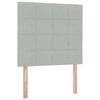 vidaXL Cama com arruma&ccedil;&atilde;o e colch&atilde;o Cinzento-claro 90 x 200 cm Veludo