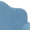 vidaXL Sof&aacute;-cama infantil de 2 lugares pel&uacute;cia azul