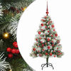 vidaXL &Aacute;rvore de Natal Artificial Verde e branco 150 cm