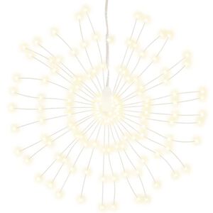 vidaXL Ilumina&ccedil;&atilde;o estrelar p/ Natal 140 luzes LED 17 cm branco quente
